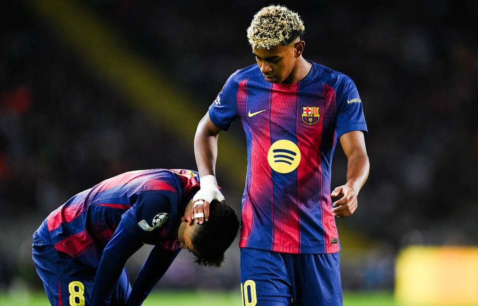 巴萨核心佩德里欧冠累倒，球队难救主